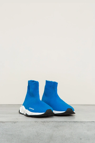 Balenciaga Kids Sock Sneakers Blue