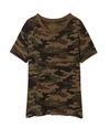 Nili Lotan Brady Tee In Brown Camouflage Print