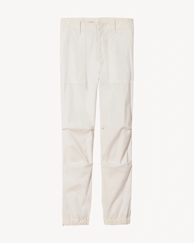 Nili Lotan Cropped Military Pant In Eggshell