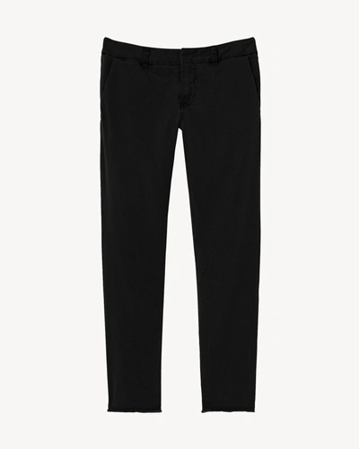 Nili Lotan Reta Cropped Wool-blend Twill Straight-leg Pants In Black