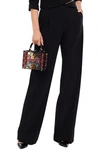 DOLCE & GABBANA EMBELLISHED LIZARD-EFFECT LEATHER AND PAINTED LUCITE TOTE,3074457345623009142