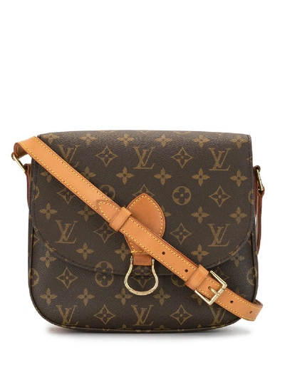 Pre-owned Louis Vuitton 2001  Saint Cloud Shoulder Bag In Brown