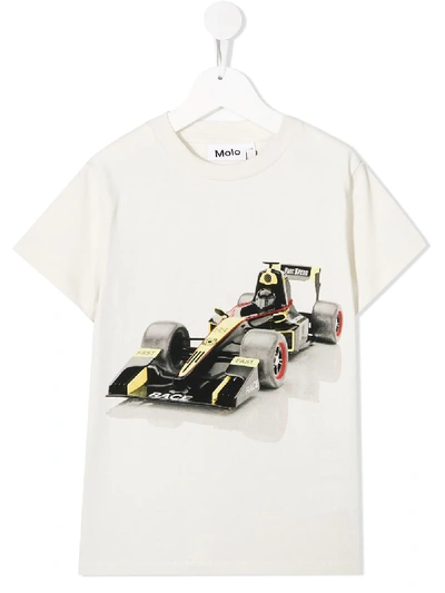 Molo Teen T-shirt Mit Grafischem Print In Neutrals