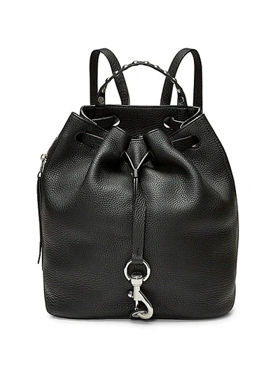 Rebecca Minkoff Blythe Leather Backpack In Black