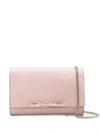 Red Valentino Red(v) Bow-detail Clutch In Pink