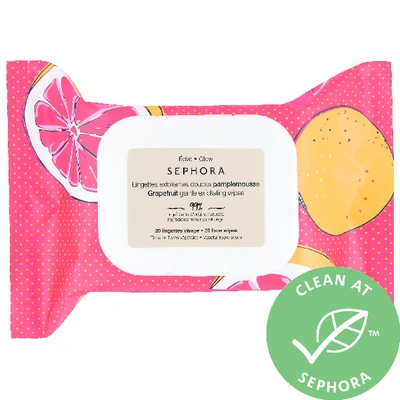 Sephora Collection Clean Cleansing & Gentle Exfoliating Wipes Grapefruit 20 Wipes