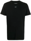 Off-white Airport Tape Slim Graphic Tee In Black