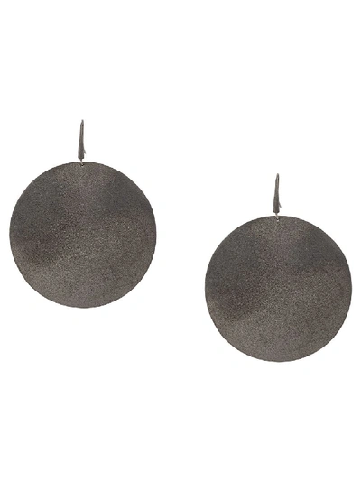 Brunello Cucinelli Pebble Earrings In Silver