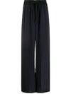 Serena Bute Drawstring Wide-leg Trousers In Blue