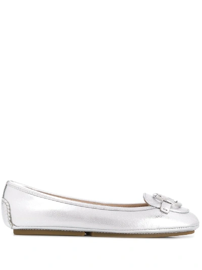 Michael Michael Kors Tracee Ballerina Shoes In Silver