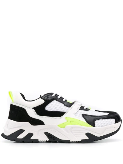 Marcelo Burlon County Of Milan C-run 3000 Trainers In White Synthetic Fibers