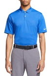 Nike Golf Victory Dri-fit Short Sleeve Polo In Game Royal/white