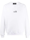 Dsquared2 Dsquared Icon Mini Logo Crewneck Sweatshirt In White