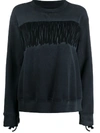 MM6 MAISON MARGIELA FRINGED SWEATSHIRT