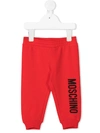 MOSCHINO LOGO-PRINT TRACKSUIT BOTTOMS