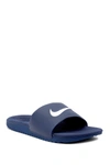 Nike Kawa Slide Sandal In 400 Mnnavy/white