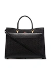 THOM BROWNE LARGE PEBBLED DUET TOTE