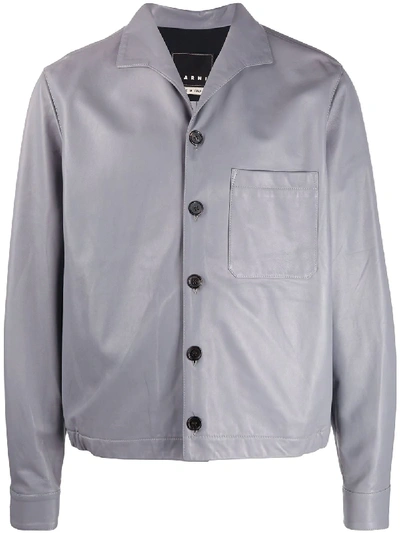 Marni Single Breasted Jacket In Grey