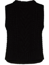 CECILIE BAHNSEN MADELYN KNITTED WOOL VEST