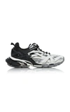 Balenciaga Track 2 Open Metallic Sneakers In Black