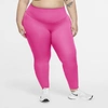 Nike One Luxe Women's Mid-rise 7/8 Leggings In Hyper Pink,clear