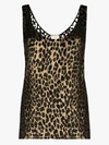 SAINT LAURENT METALLIC LEOPARD-PRINT VEST,632841Y725V15378059