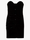 SAINT LAURENT GATHERED BUSTIER MINI DRESS,625213Y525R15380456