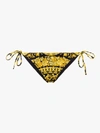 Versace Acanthus-print Low-rise Bikini Briefs In Black