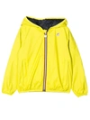 K-way Teen Jacques Hooded Jacket In Verde