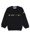 GIVENCHY BLACK COTTON SWEATSHIRT,11419501