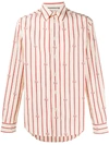 GUCCI DOUBLE G VERTICAL-STRIPE SHIRT