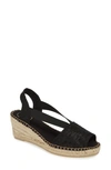 Toni Pons Taga Sandal In Black Fabric