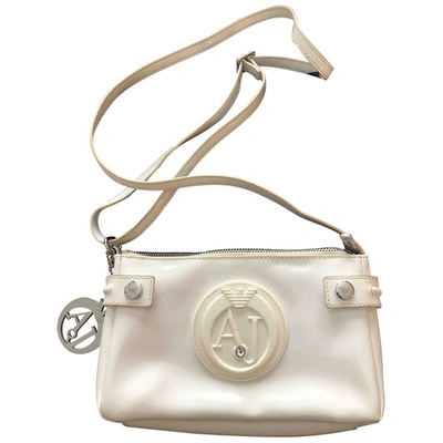 Pre-owned Armani Jeans Clutch Bag In White