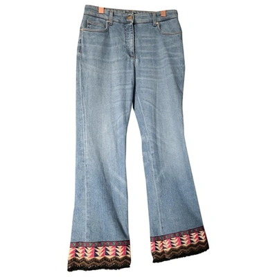 Pre-owned Etro Blue Denim - Jeans Jeans