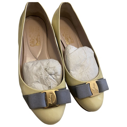 ferragamo white flats