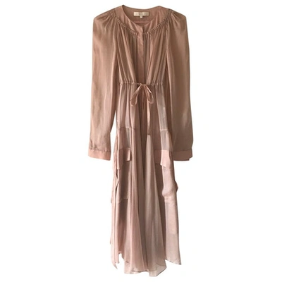 Pre-owned Vanessa Bruno Pink Silk Dress