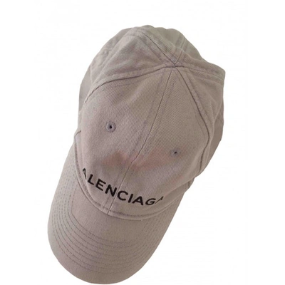 Pre-owned Balenciaga Grey Cotton Hat