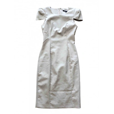 Pre-owned French Connection Ecru Cotton - Elasthane Dress