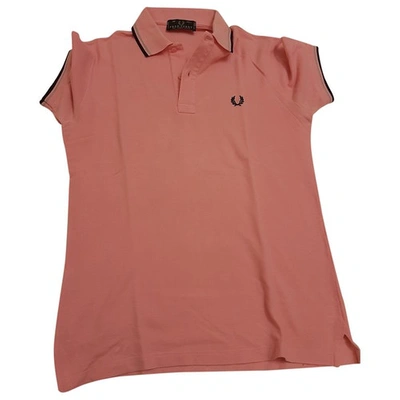 Pre-owned Fred Perry Pink Cotton Polo Shirts