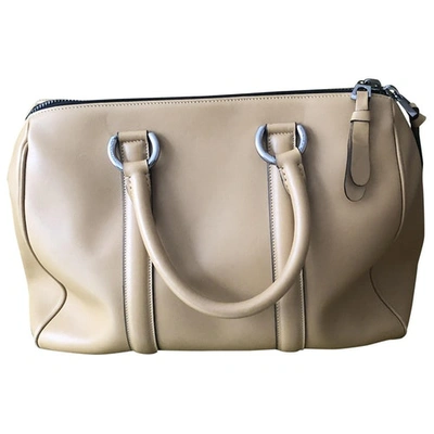 Pre-owned Barbara Bui Beige Leather Handbag