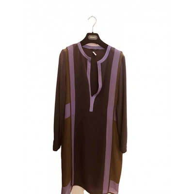 Pre-owned Ohne Titel Purple Silk Dress
