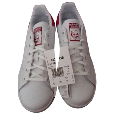 Pre-owned Adidas Originals Stan Smith White Leather Trainers