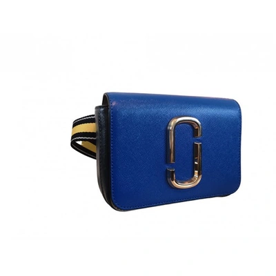 Pre-owned Marc Jacobs Snapshot Blue Leather Handbag