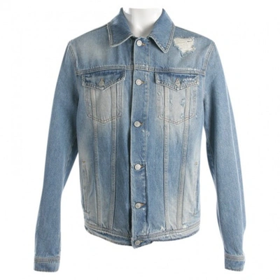 Pre-owned Msgm Blue Cotton Jacket