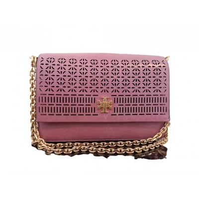 Pre-owned Tory Burch Pink Leather Handbag