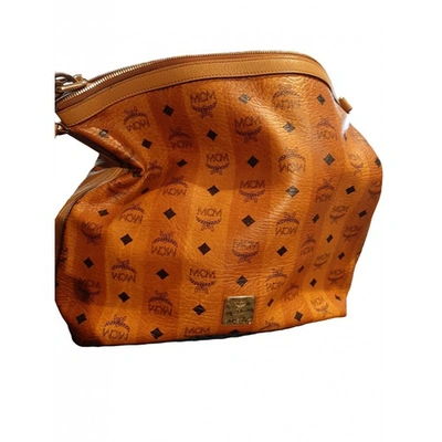 Pre-owned Mcm Camel Leather Handbag