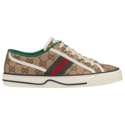 Pre-owned Gucci Brown Cloth Trainers