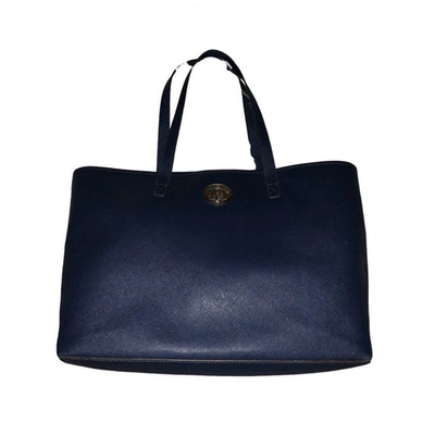 Pre-owned Michael Kors Navy Leather Handbag