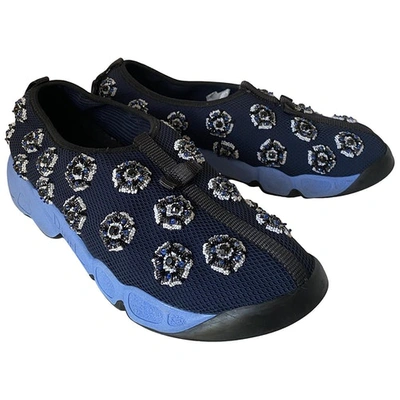 Pre-owned Dior Fusion Navy Cloth Trainers