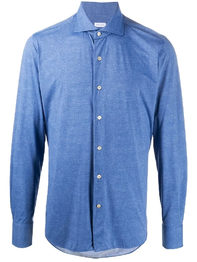 Orian Button-front Shirt In Blue